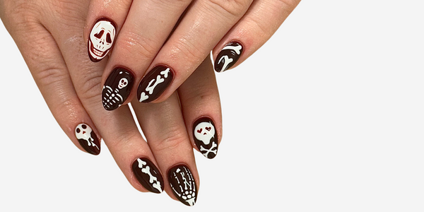 Halloween Nail Art Tutorial: Skeletons